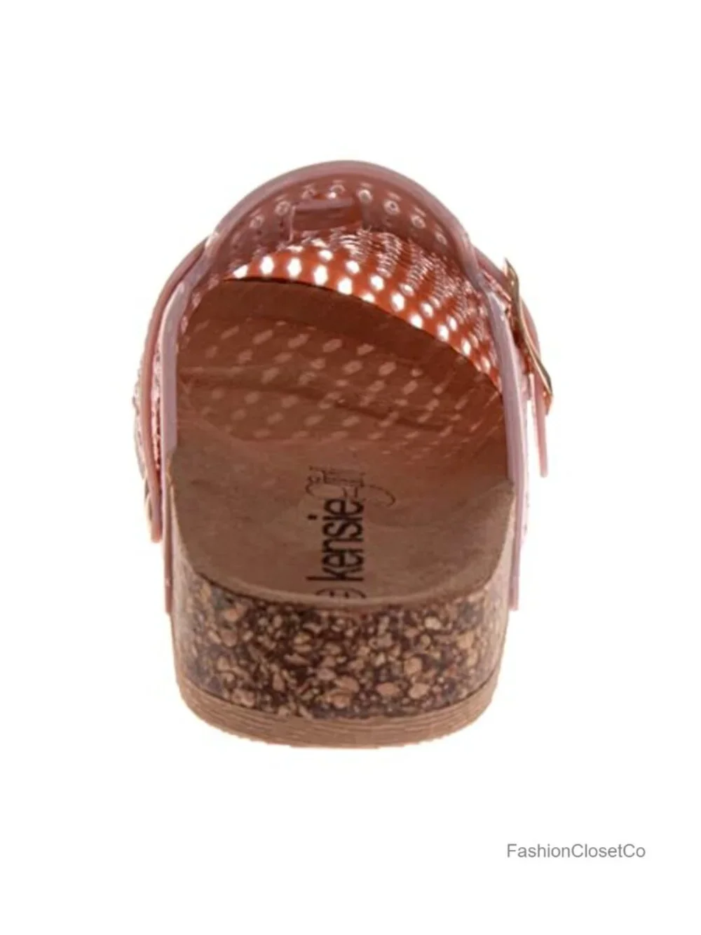 Girls Woven Clog Sandals Closed Toe Slip-On Buckle Strap Summer Mules